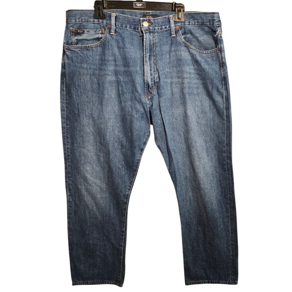 Polo Ralph Lauren Jeans Mens 40x32 Straight Blue Denim Thompson Relax fit‎ . 739